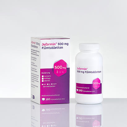 Juta Pharma Juformin Verpackung Flasche: Hochwertige Arzneimittel auf Rezept