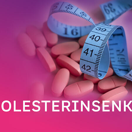 Abbildung von Tabletten und einem Maßband